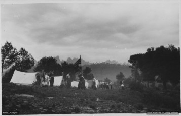 Acampada a Sant Vicenç de Castellet, any 1934.