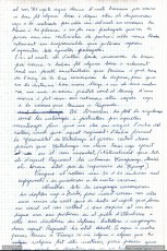Pàgina del  manuscrit sobre la dissolució del Regiment Pirinenc.
