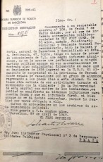 Pius Font i Quer. Expedient 2566/1940