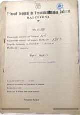 Faustino Llaverias Viladomiu. Expedient 5407/1941