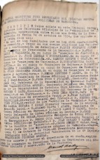 20/09/1939. Certificació del TRRP  dels càrrecs de la Generalitat cessats a causa dels Fets del Sis d’Octubre de 1934.  