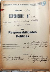 30/09/1939. S’inicien les Diligències Prèvies de l’expedient núm. 340 del Tribunal Regional de Responsabilidades Políticas de Barcelona (TRRP) contra Jaume Serra Hunter. 