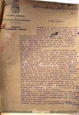 30/1/1940. Informe de la Sección de Investigación y Vigilancia  del TRRP