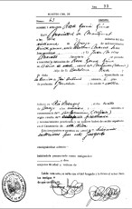 Pàgina del Registre Civil del Jutjat de Pau de Monistrol de Montserrat, on consta la defunció per ofegament de Rosa García Grima.