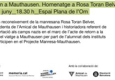 Acte Retorn a Mauthausen-Homenatge a Rosa Toran